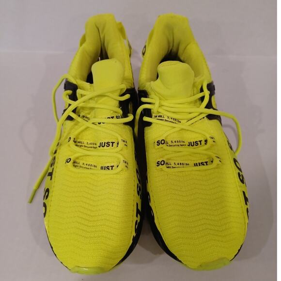 Cokafil Mens Running Yellow Shoes Size 42 - Picture 2 of 6